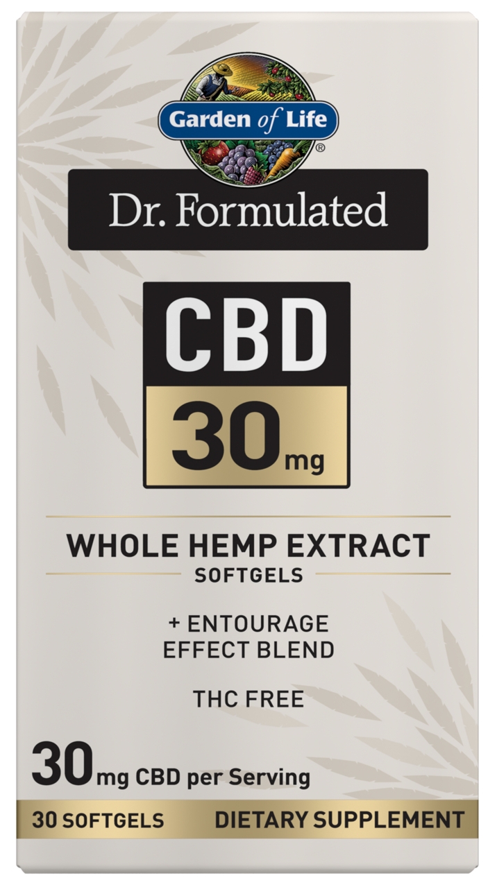 Dr. Formulated CBD 30mg Whole Hemp Extract 30 Softgels