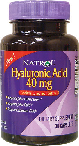 Natrol Hyaluronic Acid with Chondroitin 40 MG