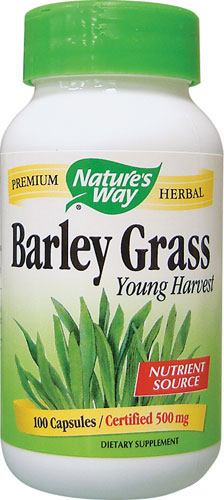 Barley Grass 500 MG, 100 Capsules - Nature's Way®