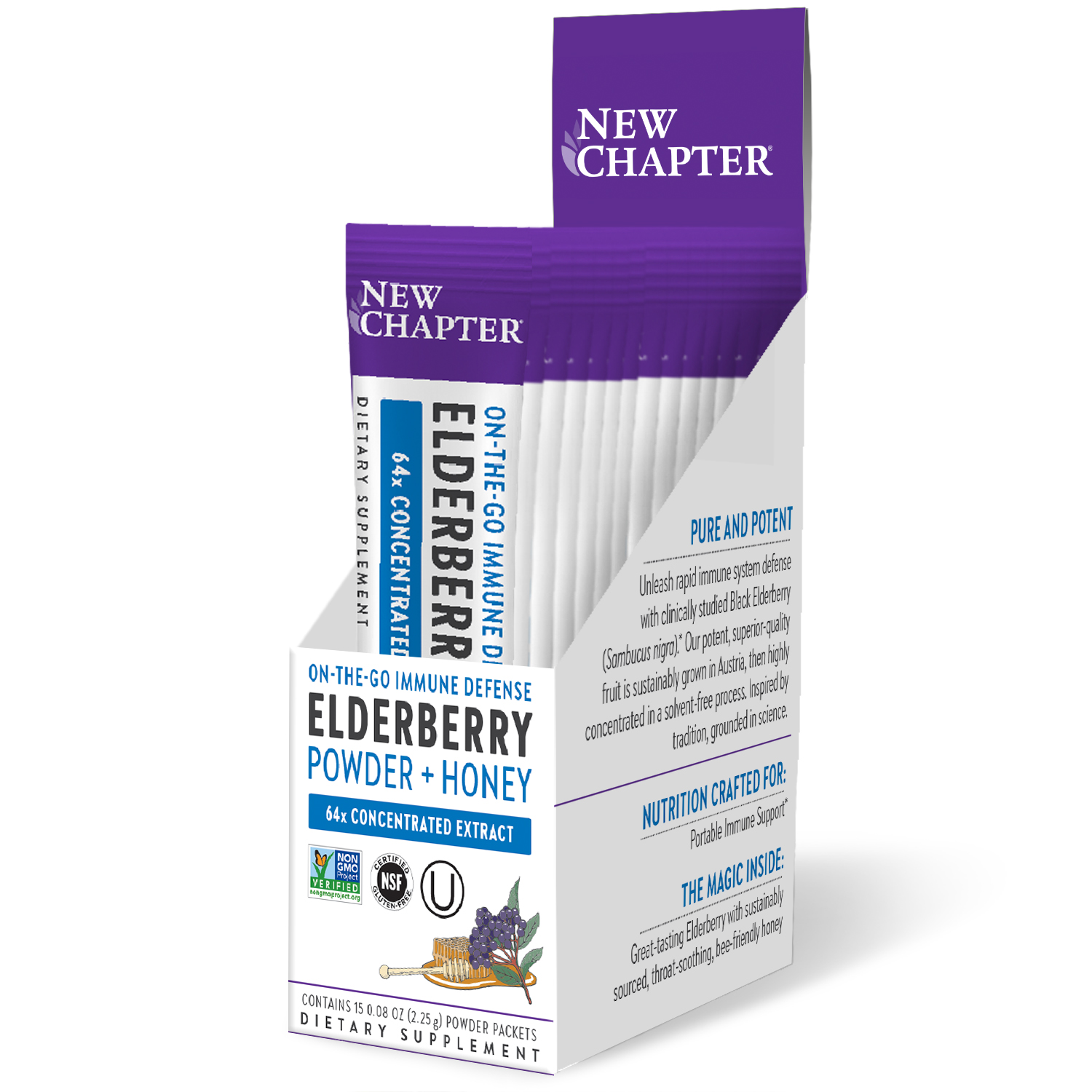 Elderberry Powder + Honey 34.50 gm