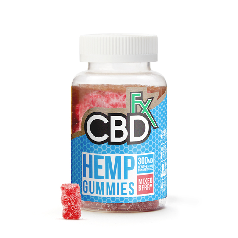 CBDfx Hemp Gummies - Berry - 5mg - 60ct Bottle - Click Image to Close