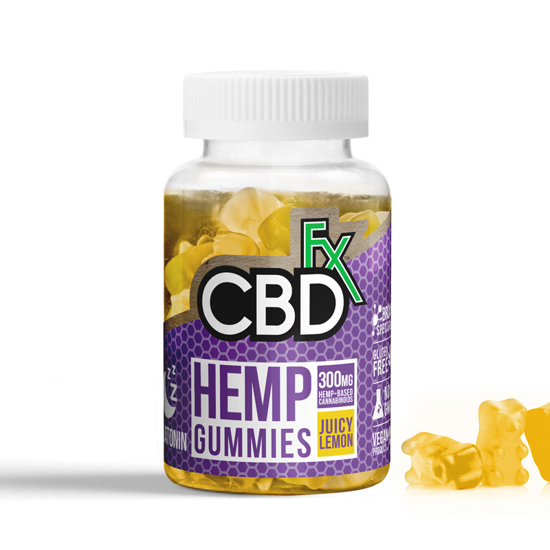 CBDfx Hemp Gummies - Melatonin - 5mg - 60ct Bottle - Click Image to Close
