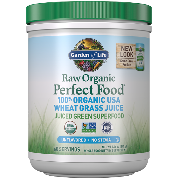 The Raw Organic Perfect Food Wheat Grass 8.46oz (240g) Powder