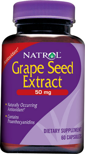 Natrol Grape Seed, Standardized Extract 50 MG - Click Image to Close