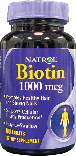 Natrol Biotin 1,000 MCG - Click Image to Close