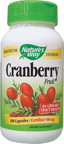 Cranberry Fruit 100 Capsules - Nature's Way® - Click Image to Close