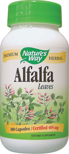 Alfalfa Leaves 405 MG, 100 Capsules - Nature's Way® - Click Image to Close