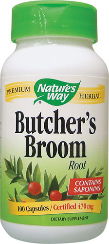 Butcher's Broom 470 MG, 100 Capsules - Nature's Way® - Click Image to Close