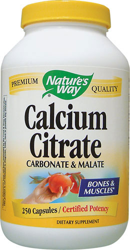 Calcium Citrate/Malate 250 Capsules - Nature's Way®