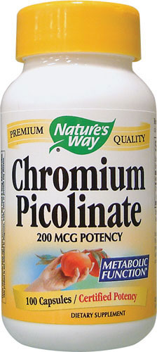 Chromium Picolinate 200 MCG 100 Capsules - Nature's Way®