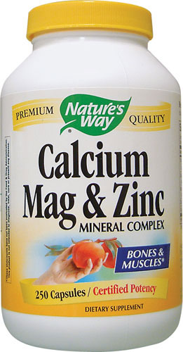 Calcium, Magnesium & Zinc 250 Capsules - Nature's Way®