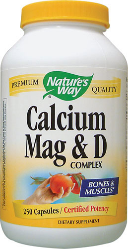 Calcium, Magnesium & Vitamin D 250 Capsules - Nature's Way®