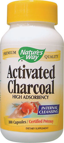 Charcoal, Activated 260 MG 100 Capsules - Nature's Way®
