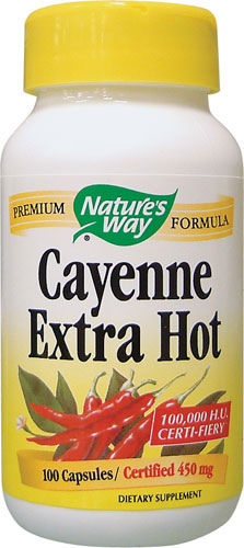 Cayenne Extra Hot 100,000 HU 100 Capsules