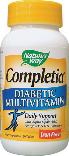 Completia Diabetic Multi 60 Tablets - Nature's Way® - Click Image to Close
