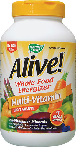 ALIVE! Whole Food Energizer 180 Tablets - Nature's Way® - Click Image to Close