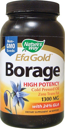 Borage Oil 1,300 MG, 60 Softgels - Nature's Way® - Click Image to Close