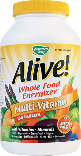 ALIVE! Whole Food Energizer w/Iron 180 Tablets - Nature's Way® - Click Image to Close