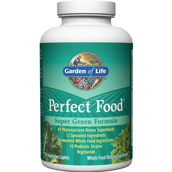 The Perfect Food® - Green Label - 150 Caplets - Garden of Life