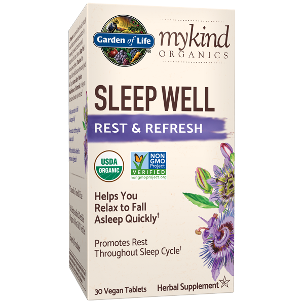 The mykind Organics Sleep Well Rest & Refresh 30 Vegan Tablets