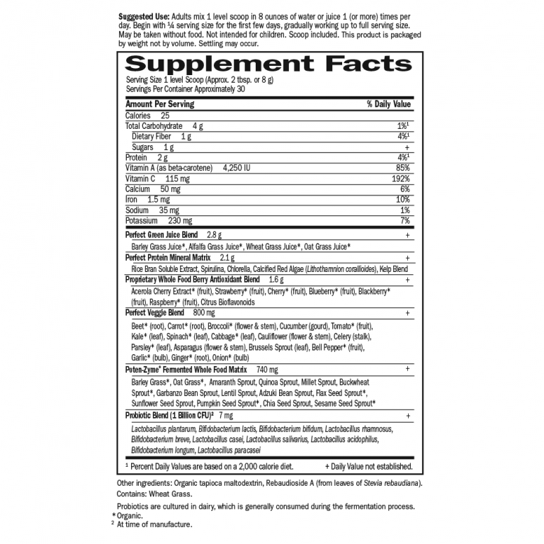 The Perfect Food® Berry Super Green Fruit & Veggie Formula