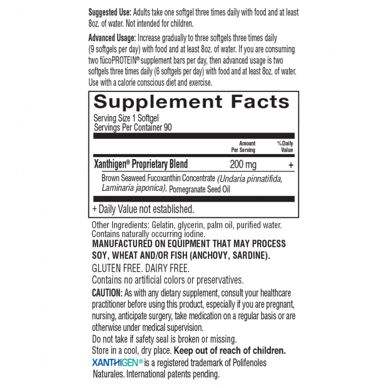 The fücoTHIN® Natural Fat Burner†