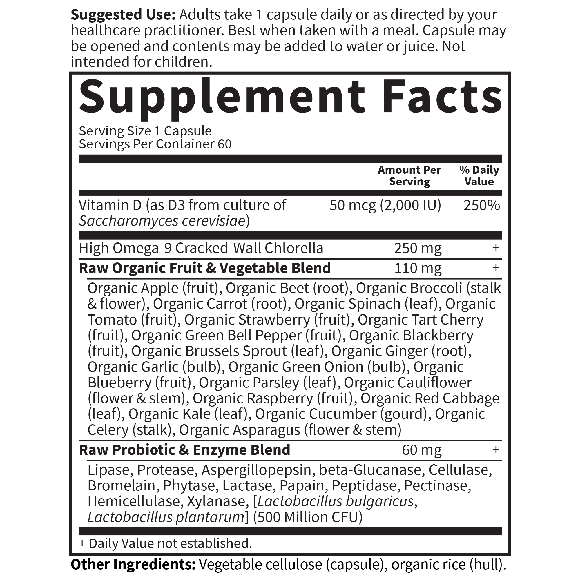 The Vitamin Code Raw D3™ 60 Capsules