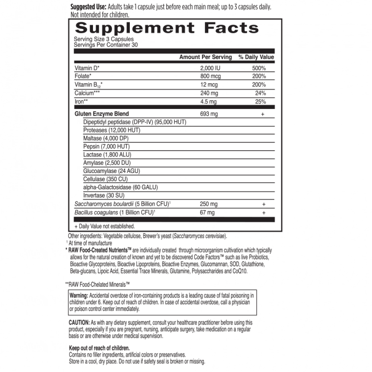 The RAW Gluten-Free Digestive Support