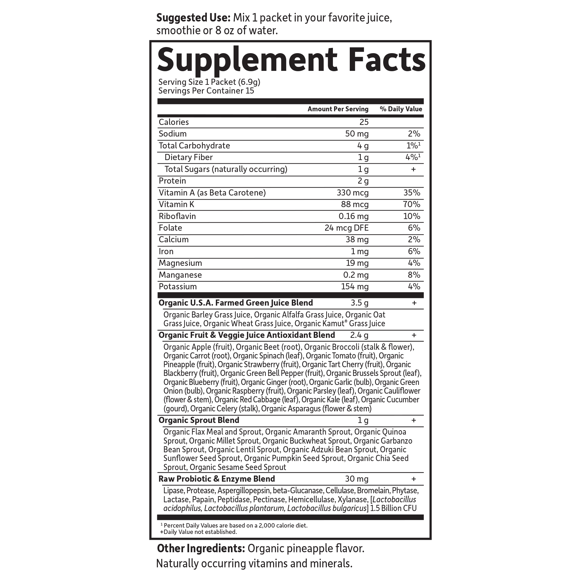 The Raw Organic Perfect Food Green Superfood Powder