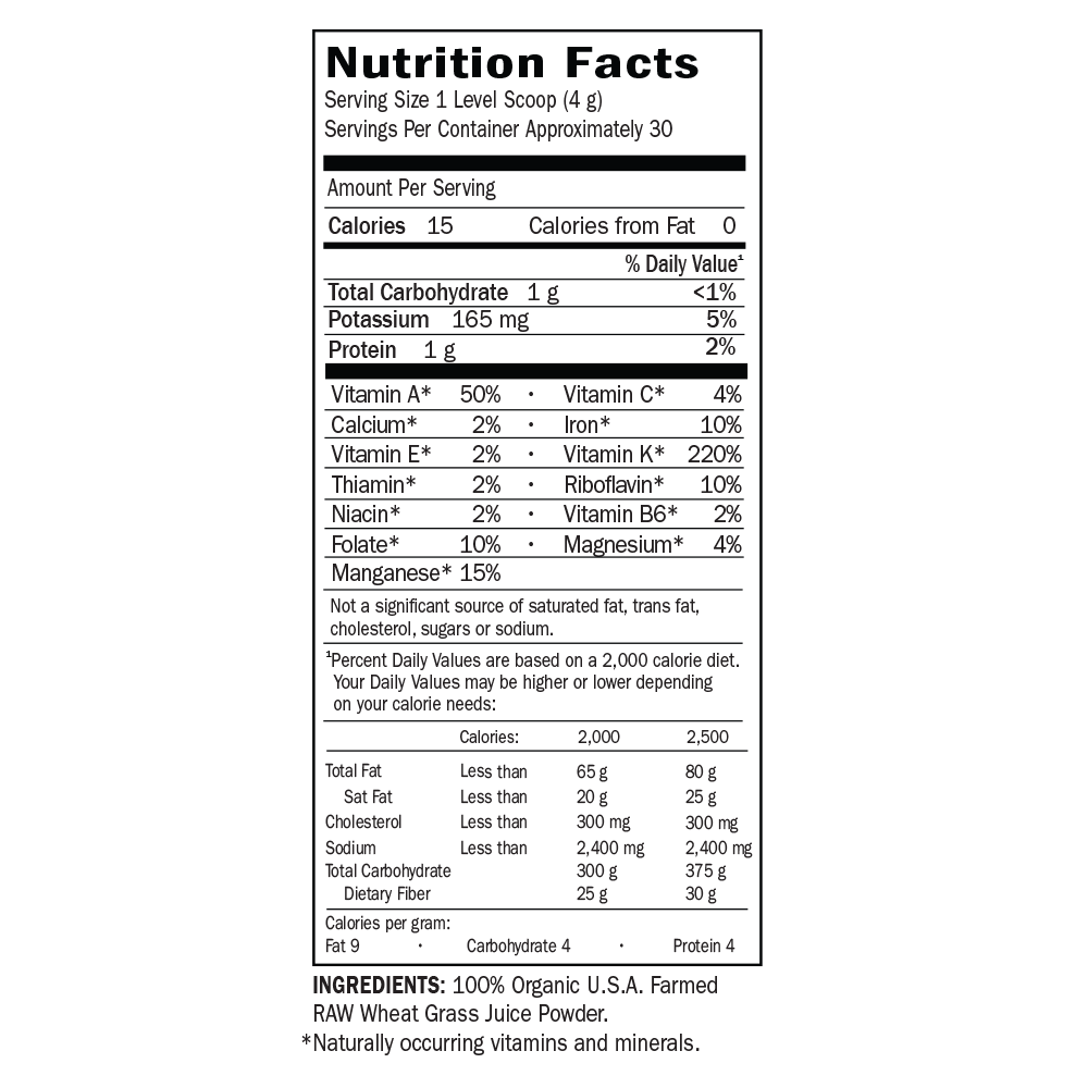 The RAW Organic Perfect Food 100% Organic Wheat Grass Juice