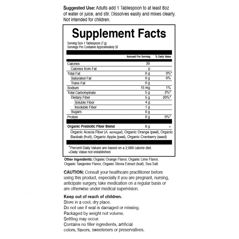 The Dr. Formulated Organic Fiber