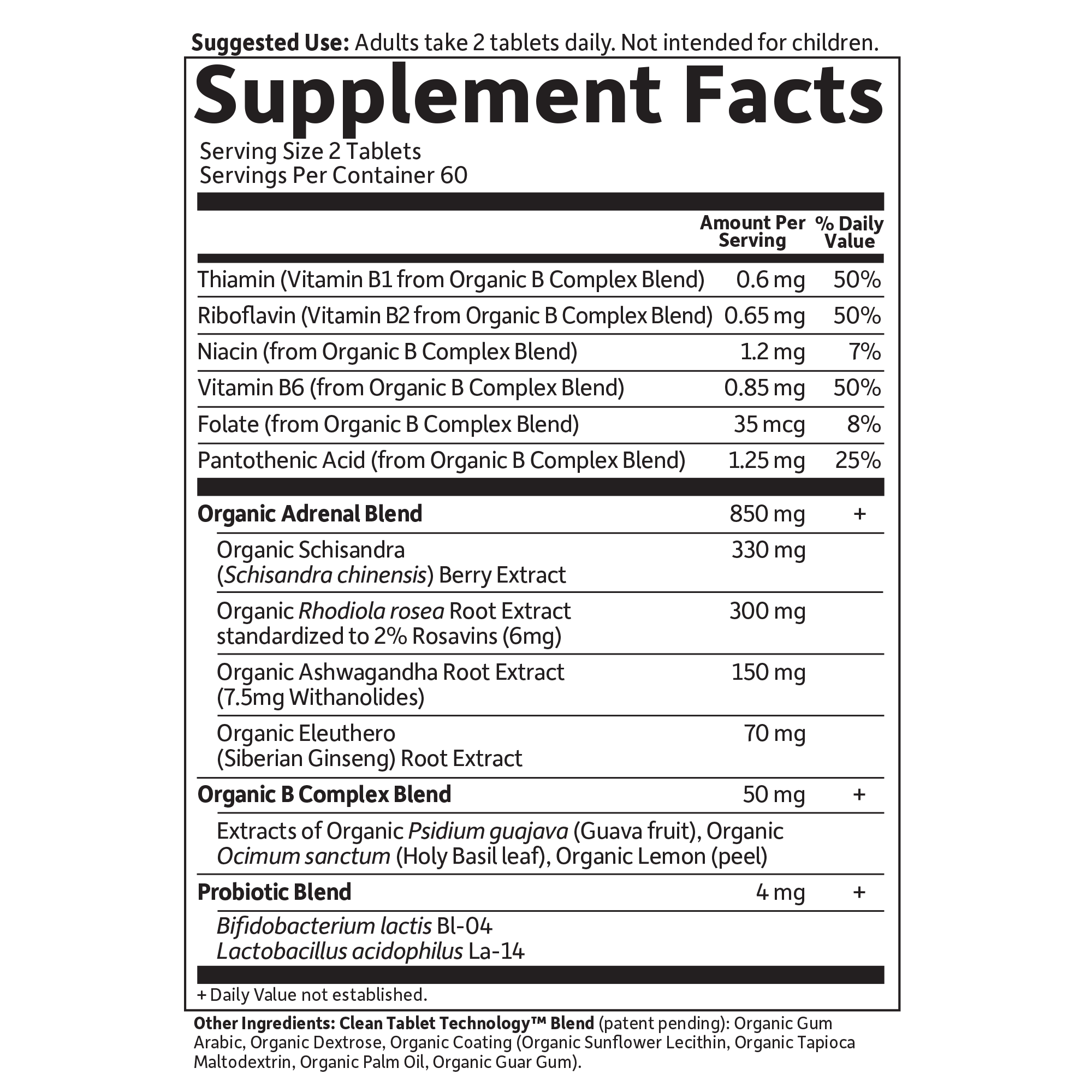 The mykind Organics Adrenal Daily Balance†