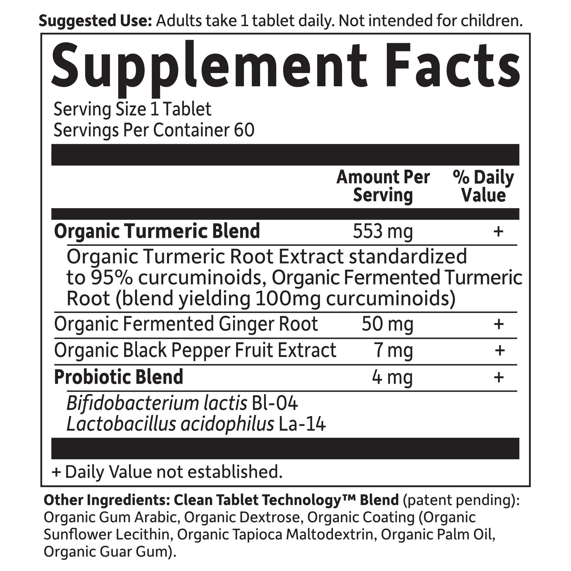The mykind Organics Extra Strength Turmeric Tablets