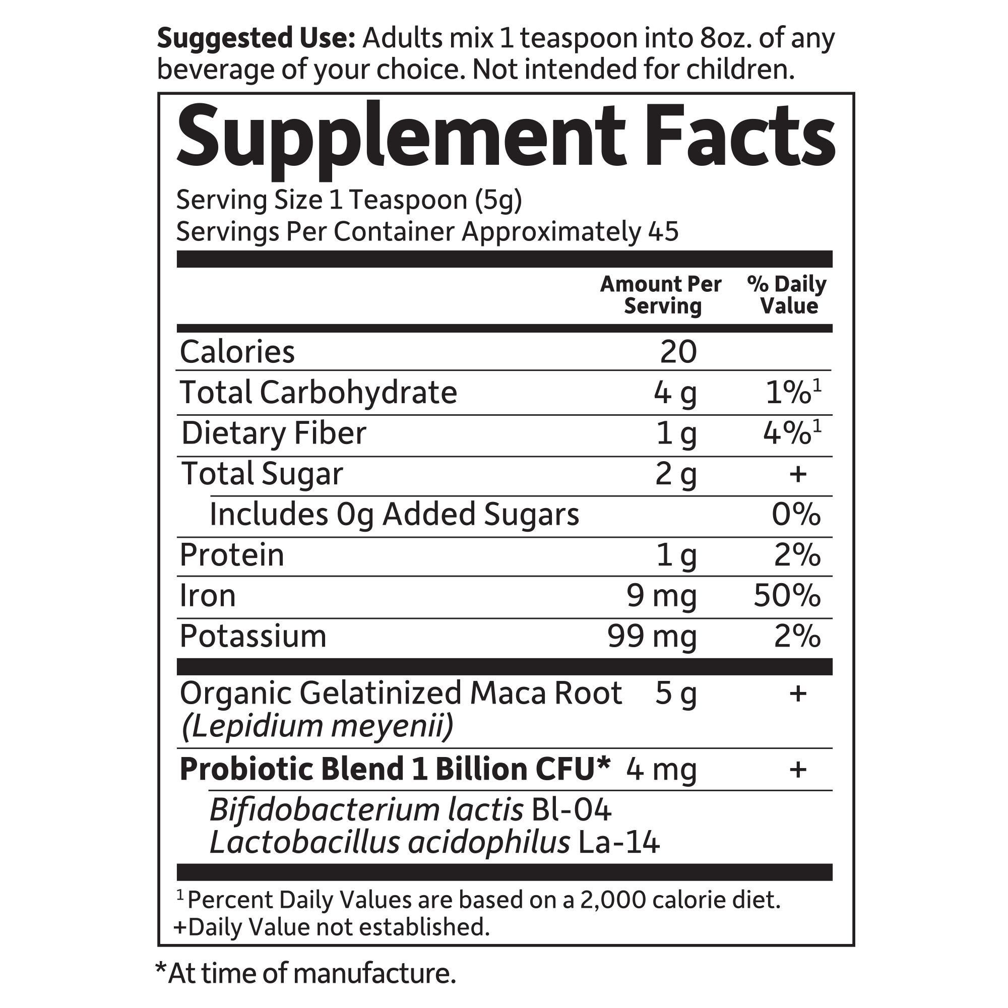 The mykind Organics Maca Root Energy Boost†