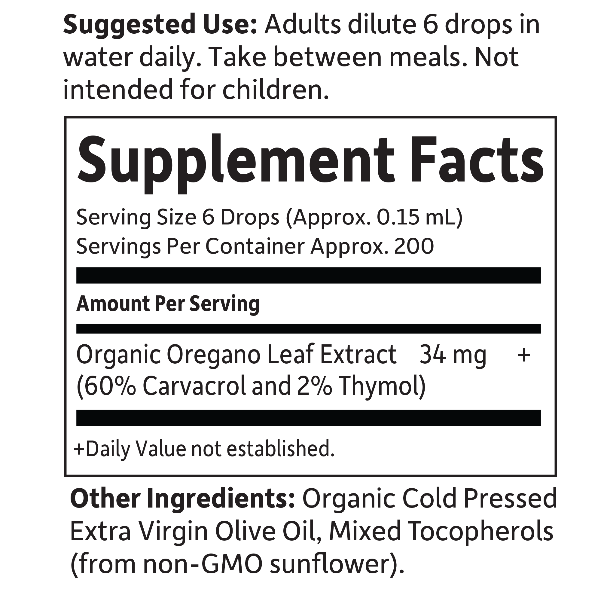 The mykind Organics Oil of Oregano Seasonal Drops†